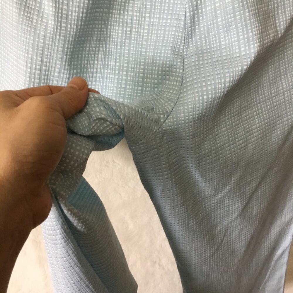 Ann Taylor Blue Pattern Crop Pants - Picture 11 of 11